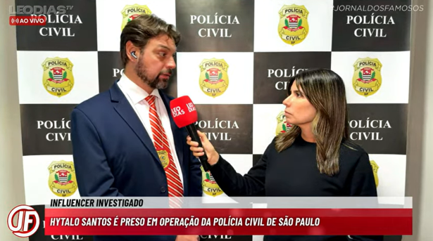 Hytalo Santos exerceu o direito de permanecer em silêncio após a prisão, informa delegado