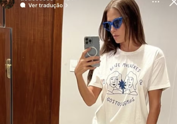 Deborah Secco manda recado sobre beijar mulheres: “É gostoso”