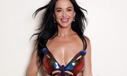 Katy Perry aposta em look assinado por estilista brasileira para lançar novo álbum