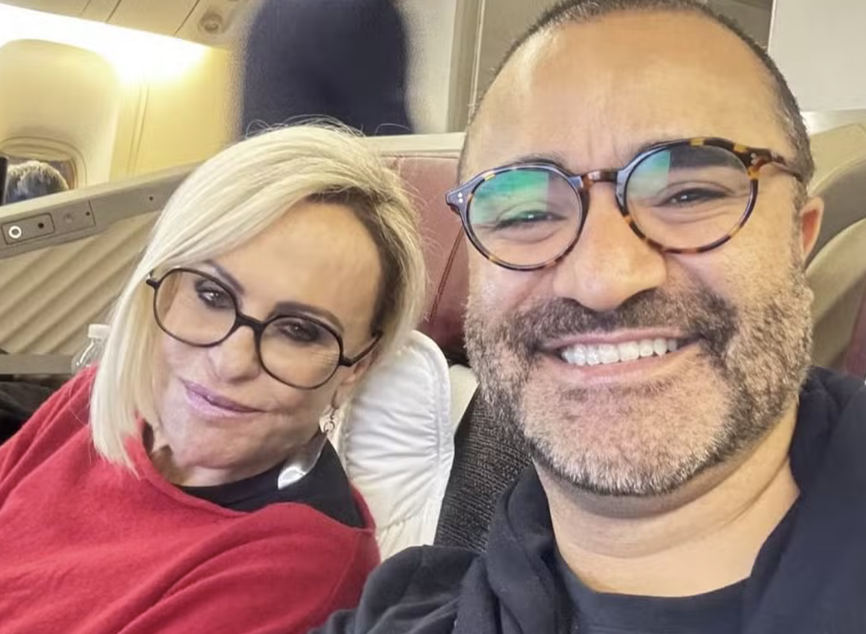 Ana Maria Braga com Fábio Arruda 