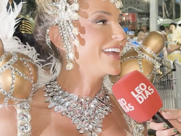 Na Sapucaí, Gabi Martins teme reação do namorado ao ver fantasia: “Um pouquinho ciumento”