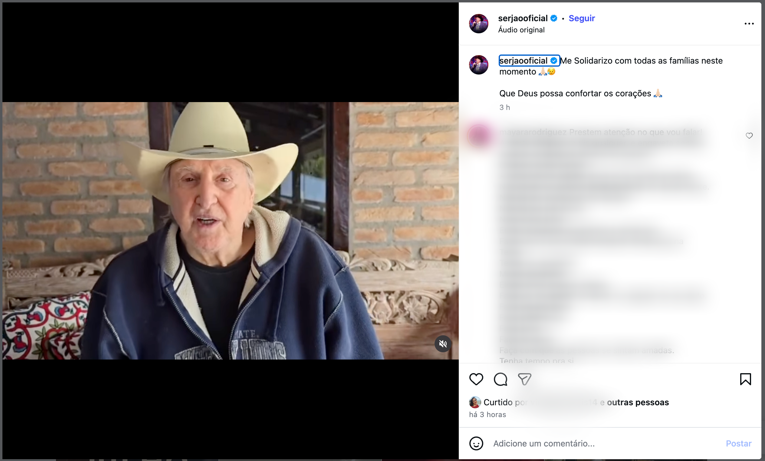 Crédito: Reprodução Instagram @serjaooficial