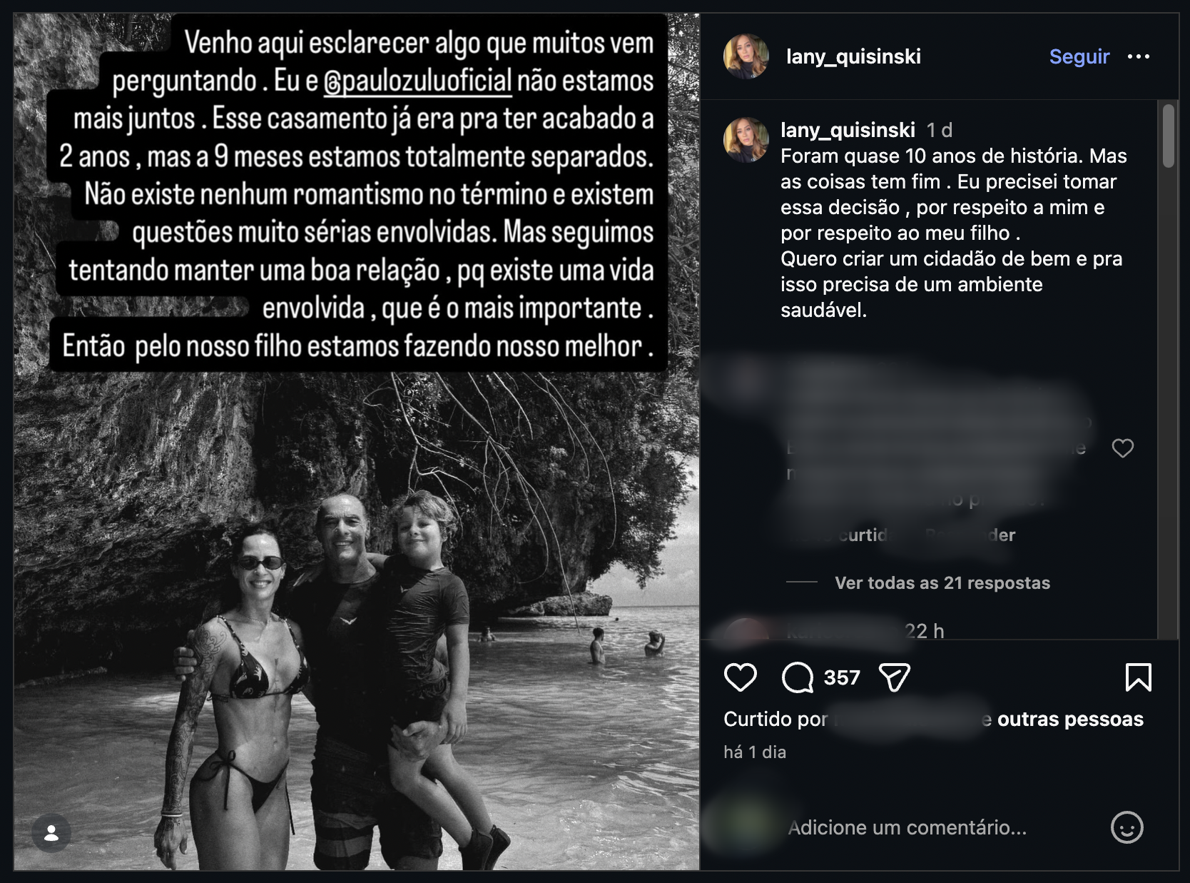 Créditos: Reprodução/Instagram @lany_quisinski