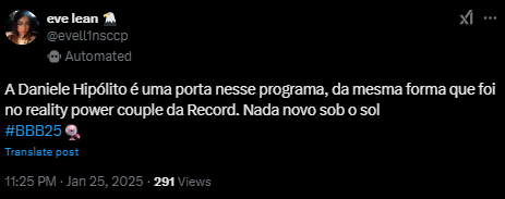 Reprodução: X