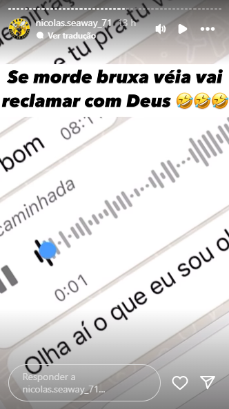 Reprodução: Instagram/Nicolas Abelha