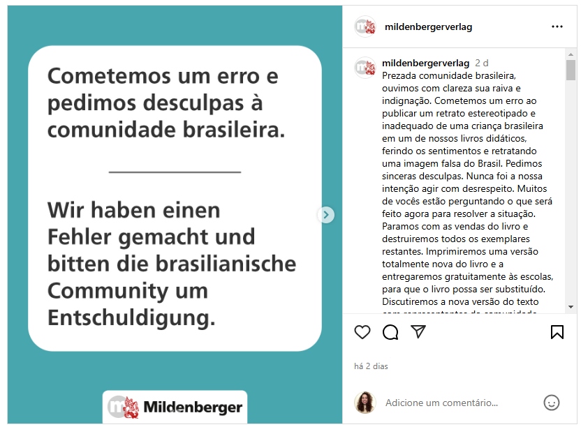 Reprodução: Instagram/Editora Mildenberger