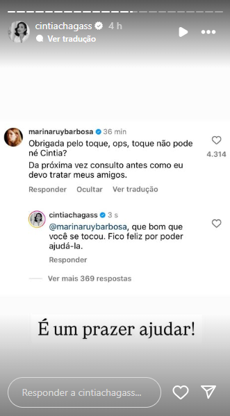 Reprodução: Instagram/Cíntia Chagas