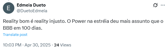 Reprodução: X