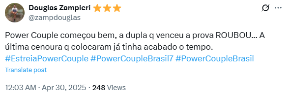 Reprodução: X