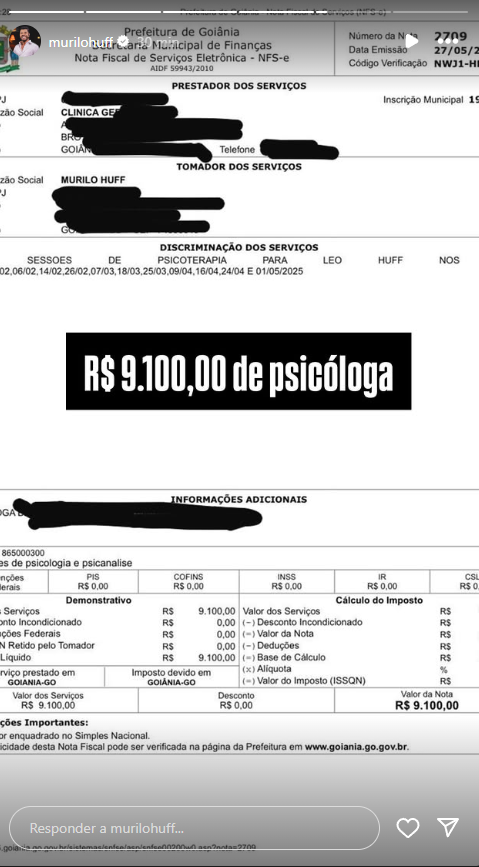 Reprodução: Instagram/Murilo Huff