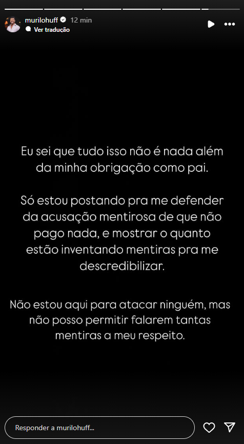 Reprodução: Instagram/Murilo Huff