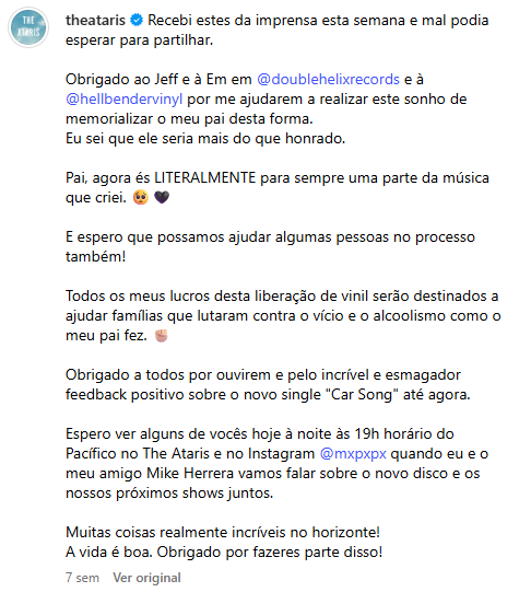 Reprodução: Instagram/The Ataris