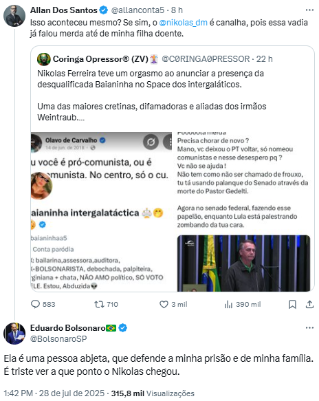 Reprodução: X/@BolsonaroSP