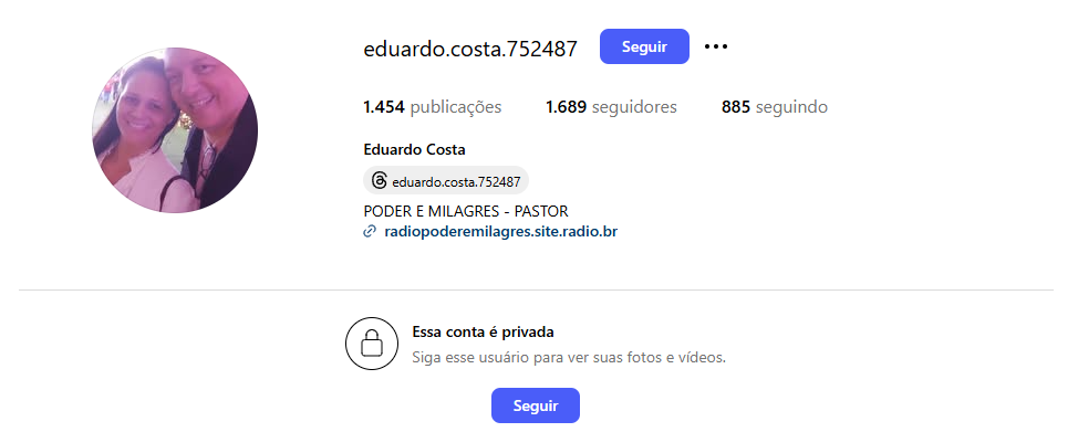 Reprodução: Instagram/@eduardo.costa.752487 Reprodução: Instagram/@eduardo.costa.752487