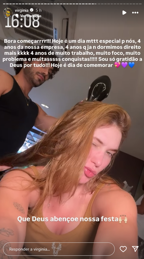 Reprodução: Instagram/@virginia Reprodução: Instagram/@virginia