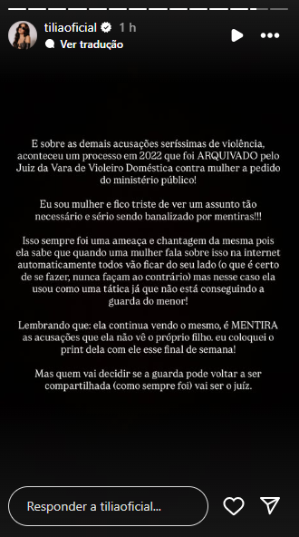  Instagram/@tiliaoficial