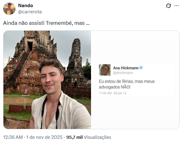 Reprodução: X/@carrerota