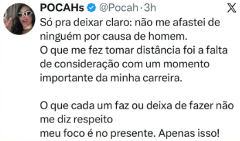 Reprodução: X/@Pocah