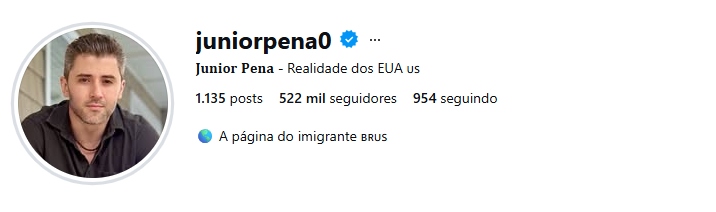 Reprodução: Instagram/@juniorpena0