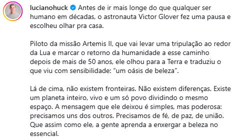 Reprodução: Instagram/@lucianohuck