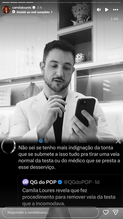Reprodução: Instagram/@camilaloures
