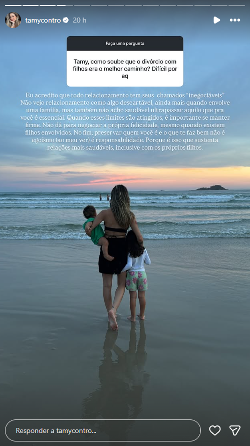 Reprodução: Instagram/@tamycontro Reprodução: Instagram/@tamycontro