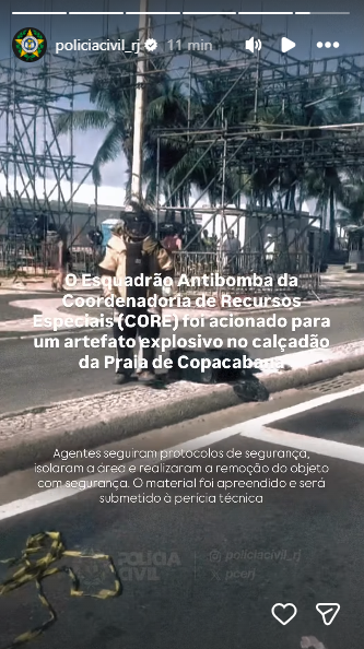 Reprodução: Instagram/@policiacivil_rj Reprodução: Instagram/@policiacivil_rj