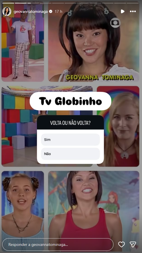 Reprodução: Instagram/@geovannatominaga Reprodução: Instagram/@geovannatominaga