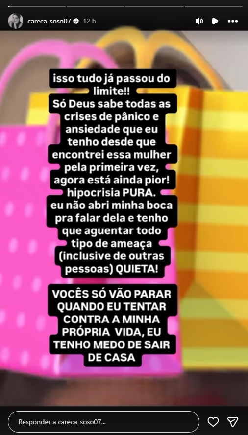 Reprodução: Instagram/@careca_soso07