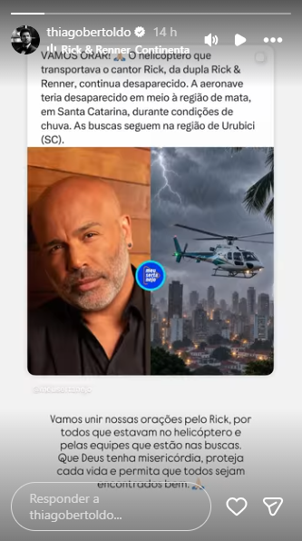 Reprodução: Instagram/@thiagobertoldo