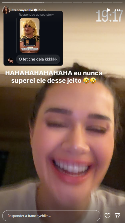 Reprodução: Instagram/@francinyehlke Reprodução: Instagram/@francinyehlke