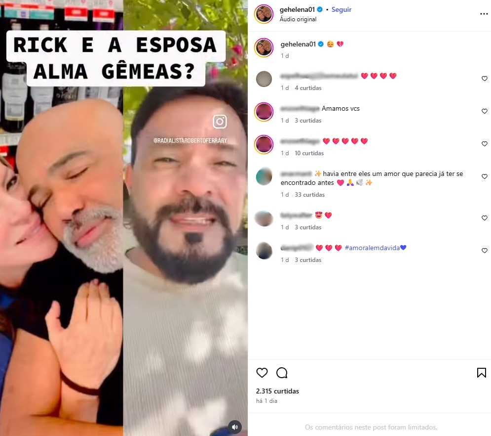 Crédito: Reprodução Instagram @gehelena01