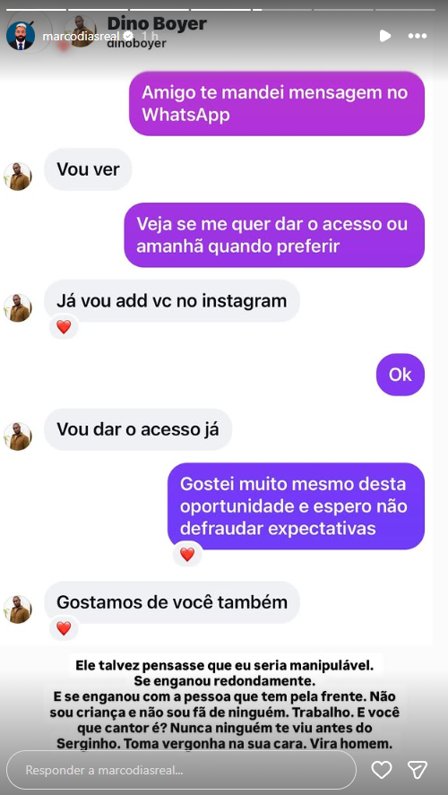 Reprodução: Instagram/@marcodiasreal