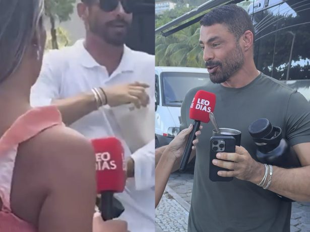 Cauã e o truque do arroz: galã responde que recuperou celular após cair na água