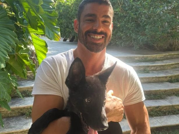 Cauã Reymond apresenta seu novo doguinho nas redes sociais, batizado de Batman