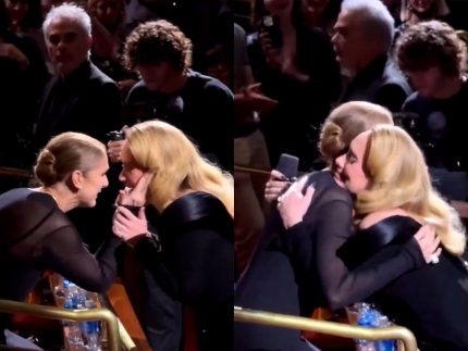 Adele desaba em choro ao ver Céline Dion na plateia de seu show em Las Vegas