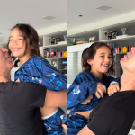 César Tralli celebra o aniversário da filha