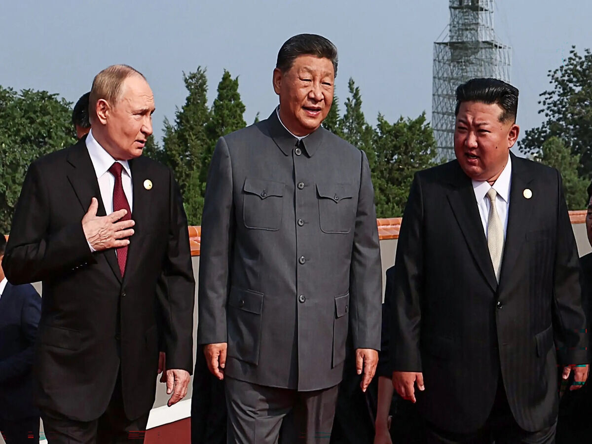 Putin, Xi Jinping e Kim Jong-un - Internet Reprodução
