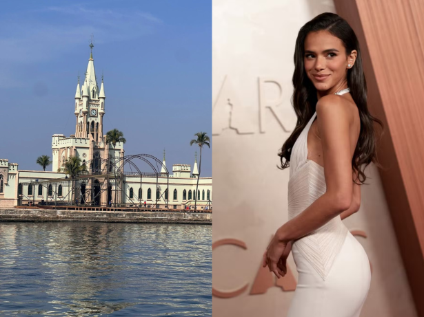 Estrutura da festa de 30 anos de Bruna Marquezine começa a ser montada na Ilha Fiscal