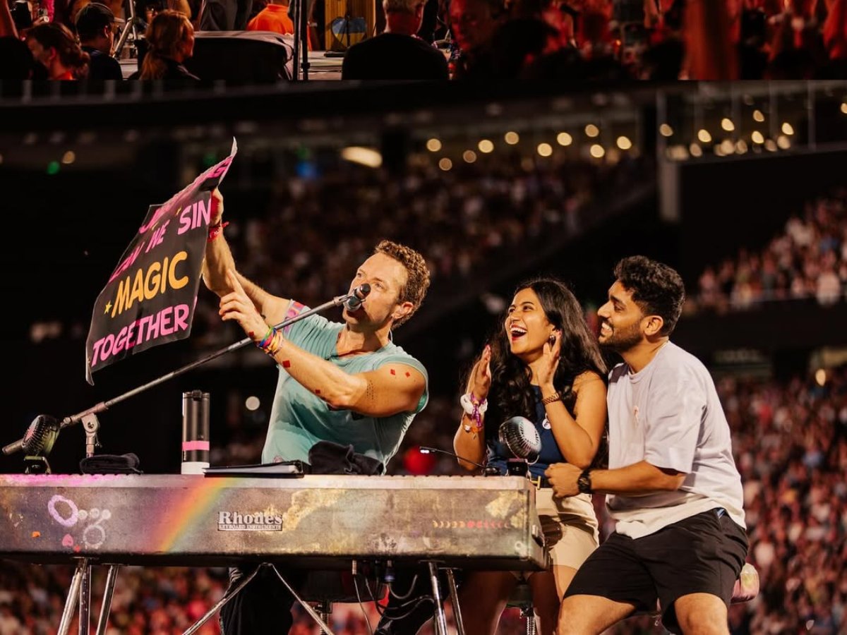 Foto: Reprodução/Instagram @coldplay @annaleemedia @erickadesouza 
