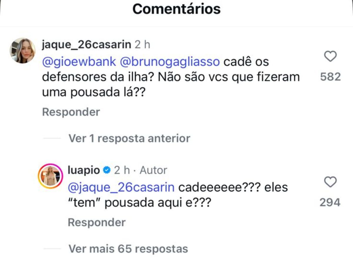 Reprodução / Instagram: @luapio Reprodução / Instagram: @luapio