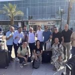Comitiva brasileira retornando ao Brasil