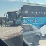 Criminosos interceptam ônibus com crianças no Rio de Janeiro durante arrastão