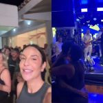 Ivete Sangalo comemora aniversário com família e amigos na Bahia