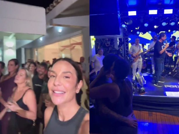 Ivete Sangalo comemora aniversário com família e amigos na Bahia