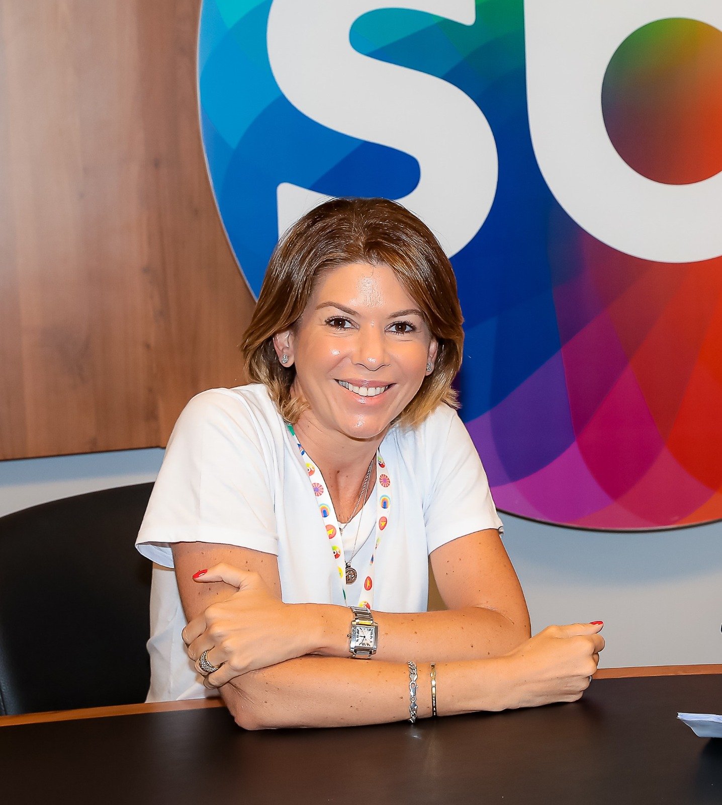 (Daniela Beyruti, filha de Silvio Santos e principal executiva do SBT / Divulgação)

