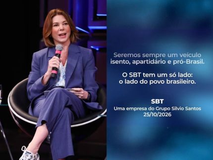 SBT promete apoio ao próximo presidente em editorial do 2º turno: “Veículo isento”