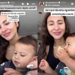 Arthur Aguiar mostra filho comendo pão e brinca com meme famoso do “BBB”