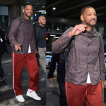 Will Smith no pedaço! Sorridente, astro internacional desembarca no Brasil para o Rock in Rio