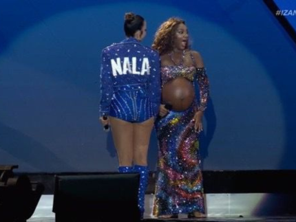 Ivete Sangalo surpreende Iza com jaqueta em homenagem à Nala no Rock in Rio